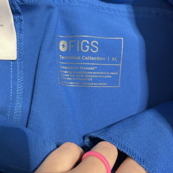 FIGS Scrub Pants Mens XL Royal Blue Technical Collection Drawstring T21004A - Picture 3 of 7